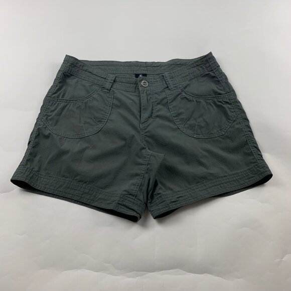 Kuhl Slate Gray Canvas Adventure Shorts 8 - Picture 1 of 4